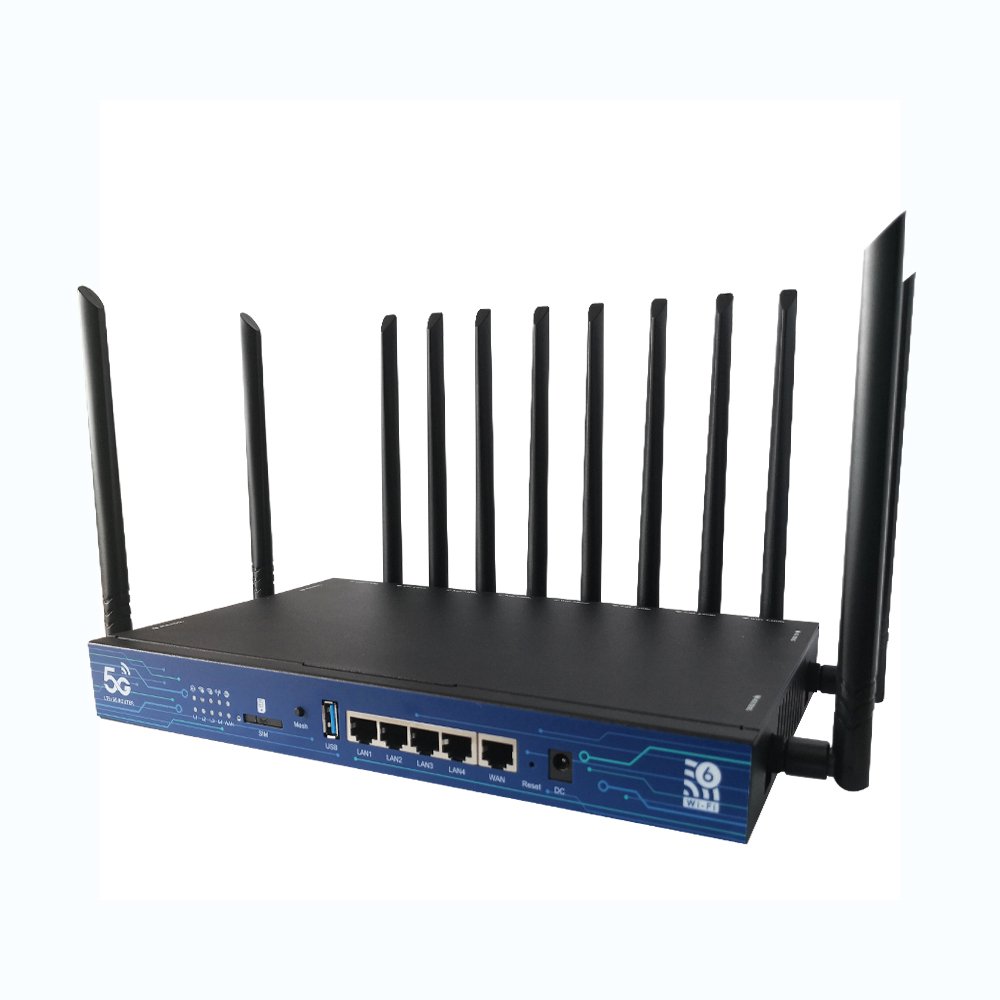 Oem Odm Ax3000 Wifi 6 5g Router IPQ8072 Supports Cat12/16/20 5g Nsa/sa Usb3.0 Openwrt 4g 5g Wifi Router With Sim Card Slot
